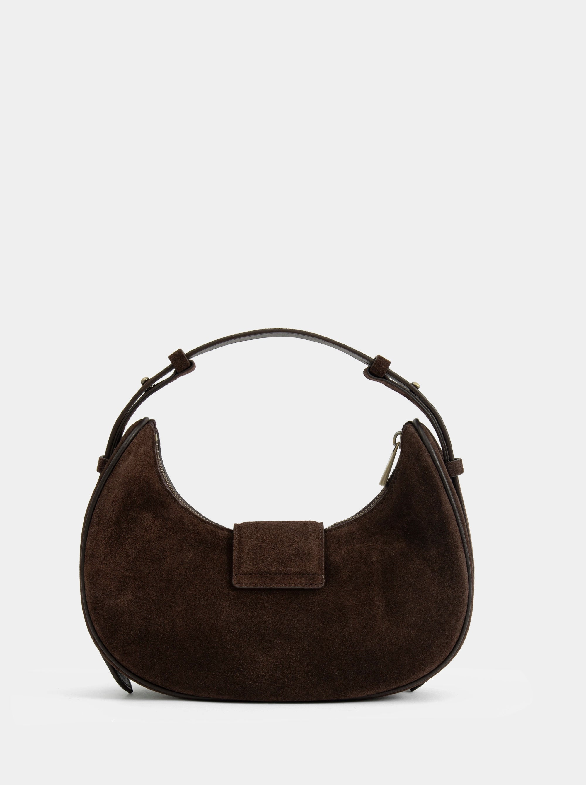 SANDRA MINI BROWN SUEDE BAG