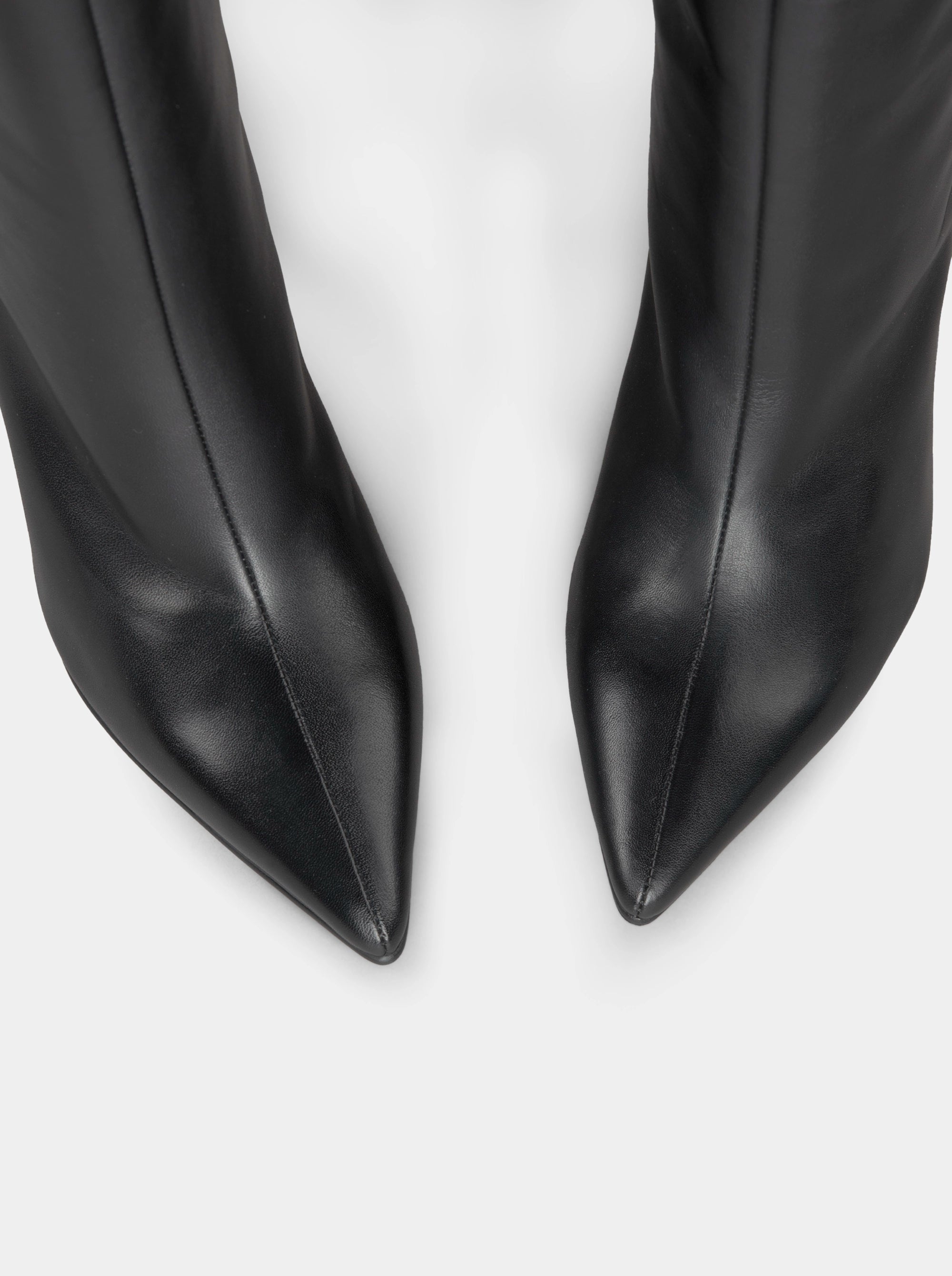 SANTA BLACK LEATHER BOOTIES