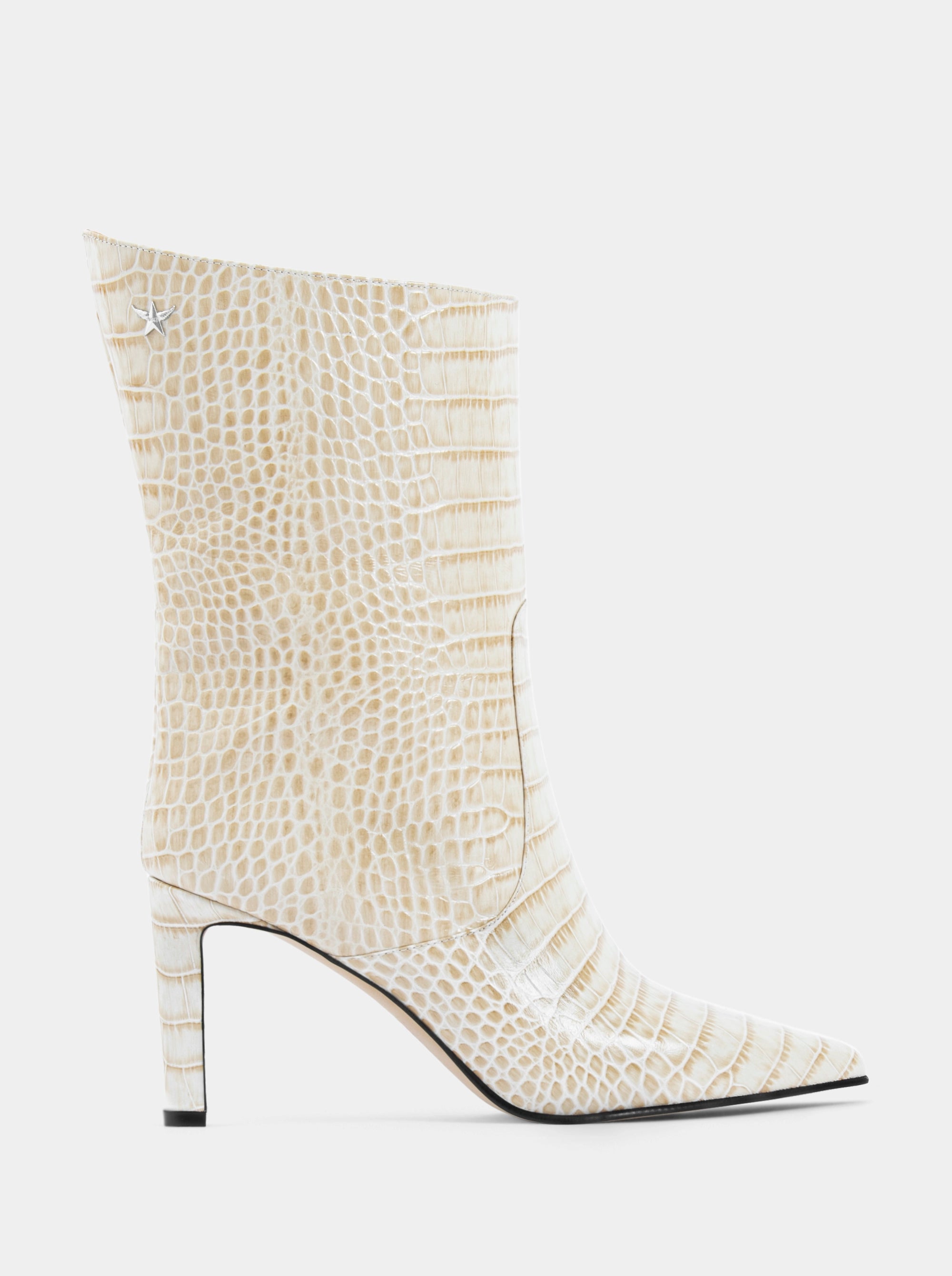 SANTA BEIGE CROCO BOOTIES