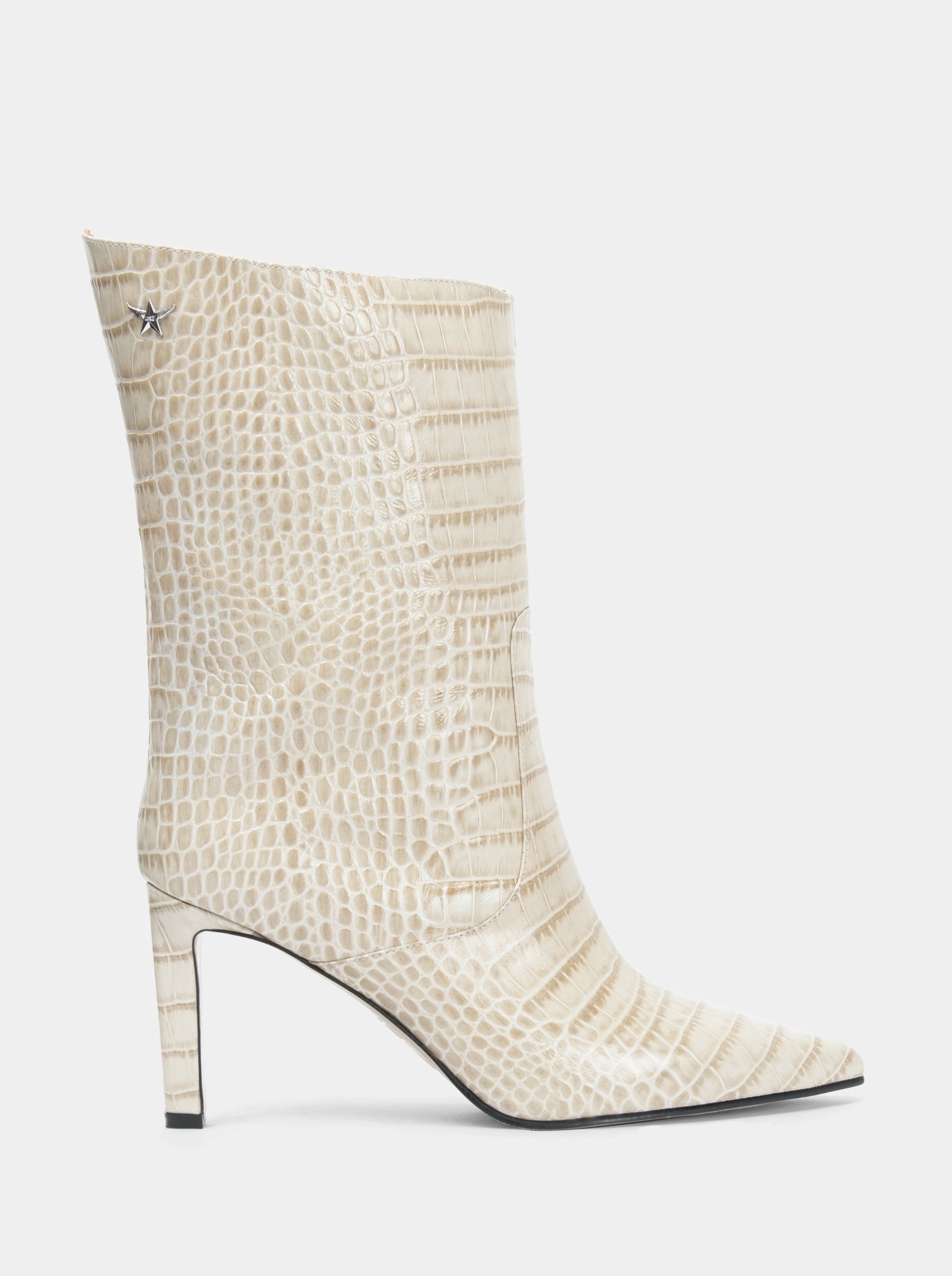 SANTA BURGUNDY CROCO BOOTIES