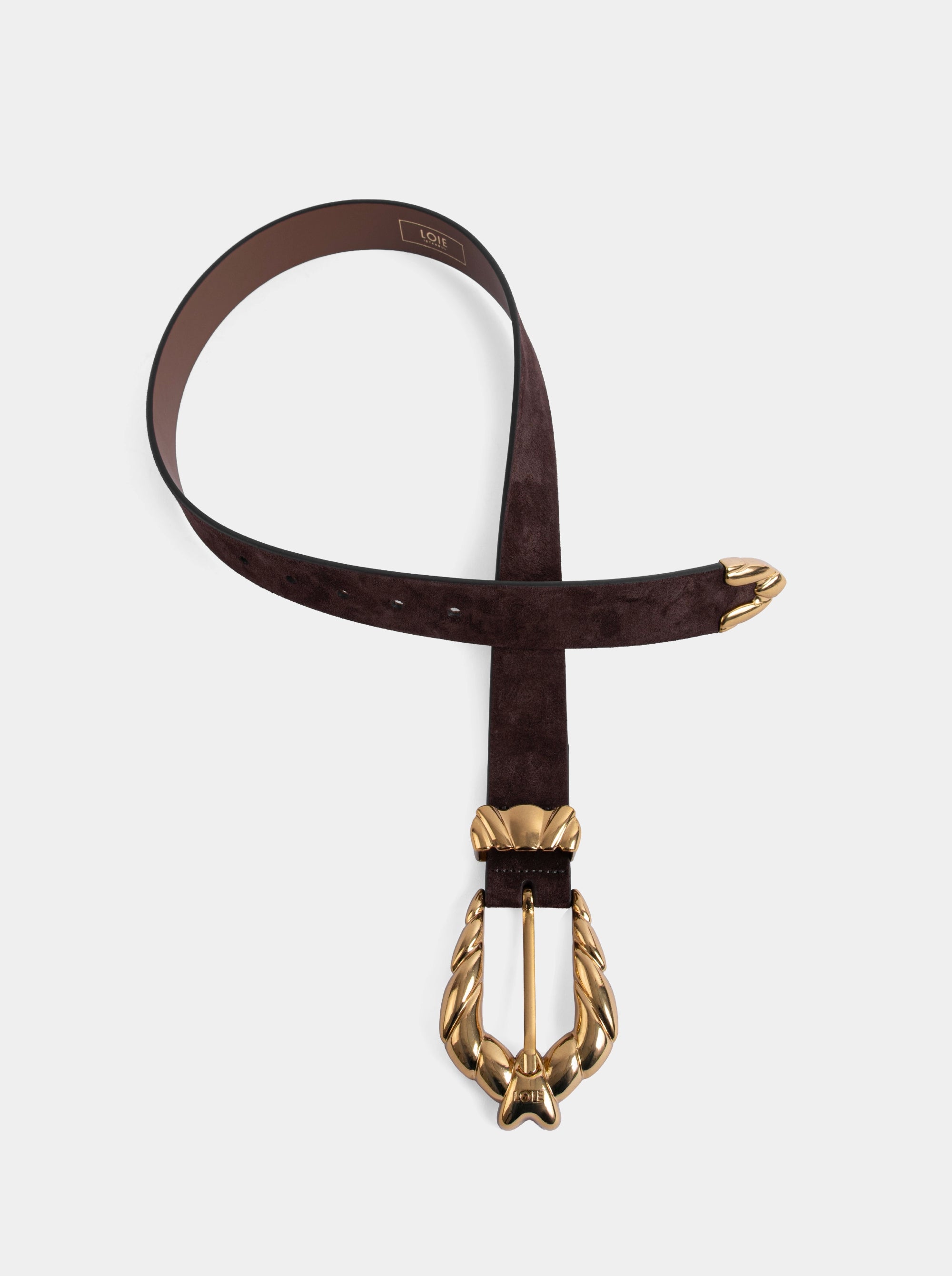 SOFIE BROWN GL SUEDE BELT