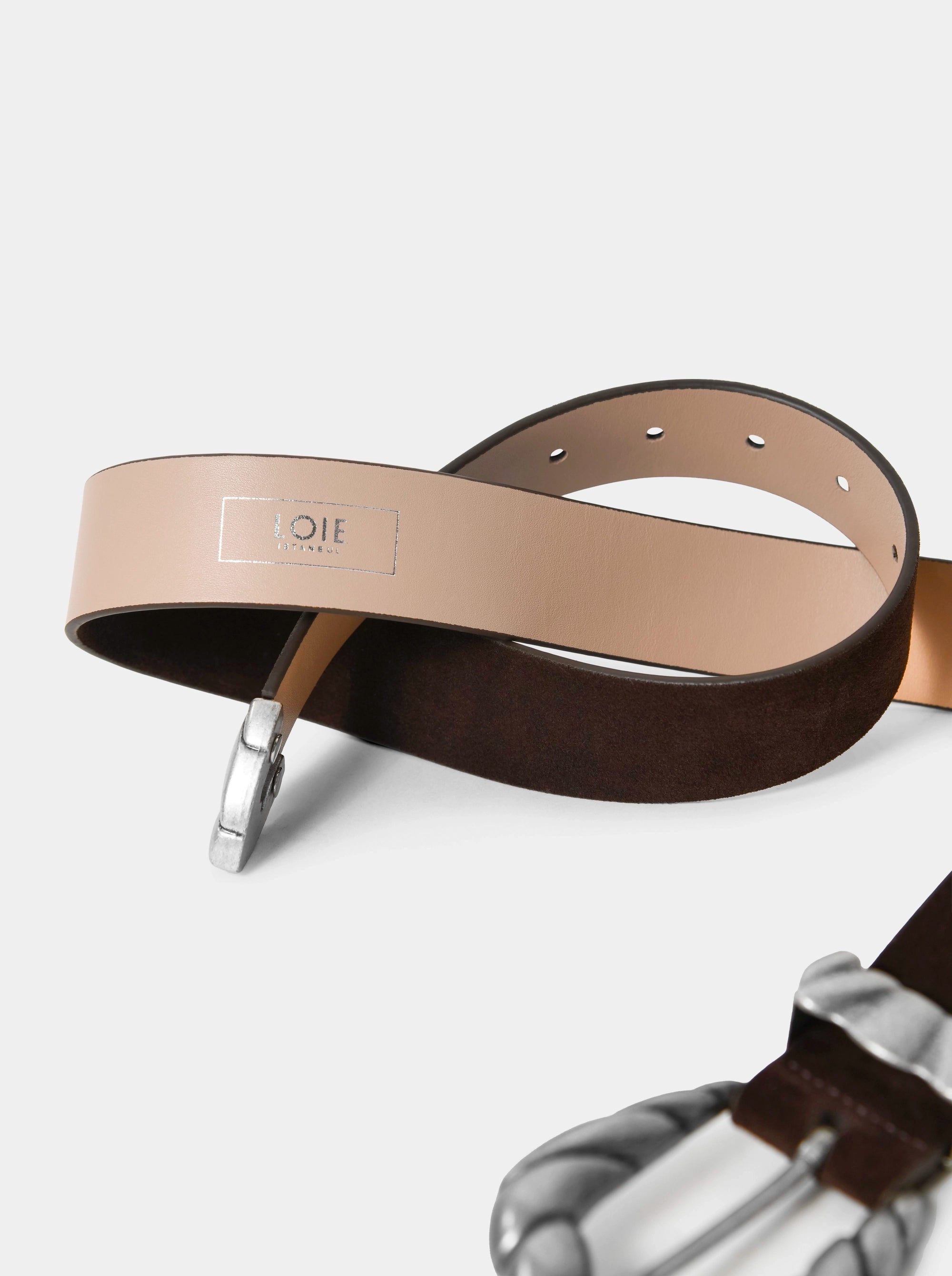 SOFIE BROWN SUEDE BELT