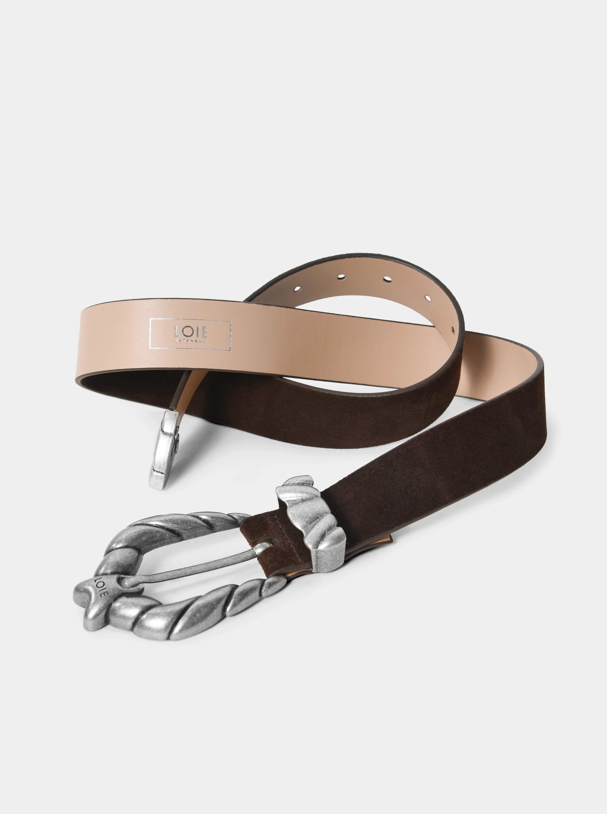 SOFIE BROWN SUEDE BELT