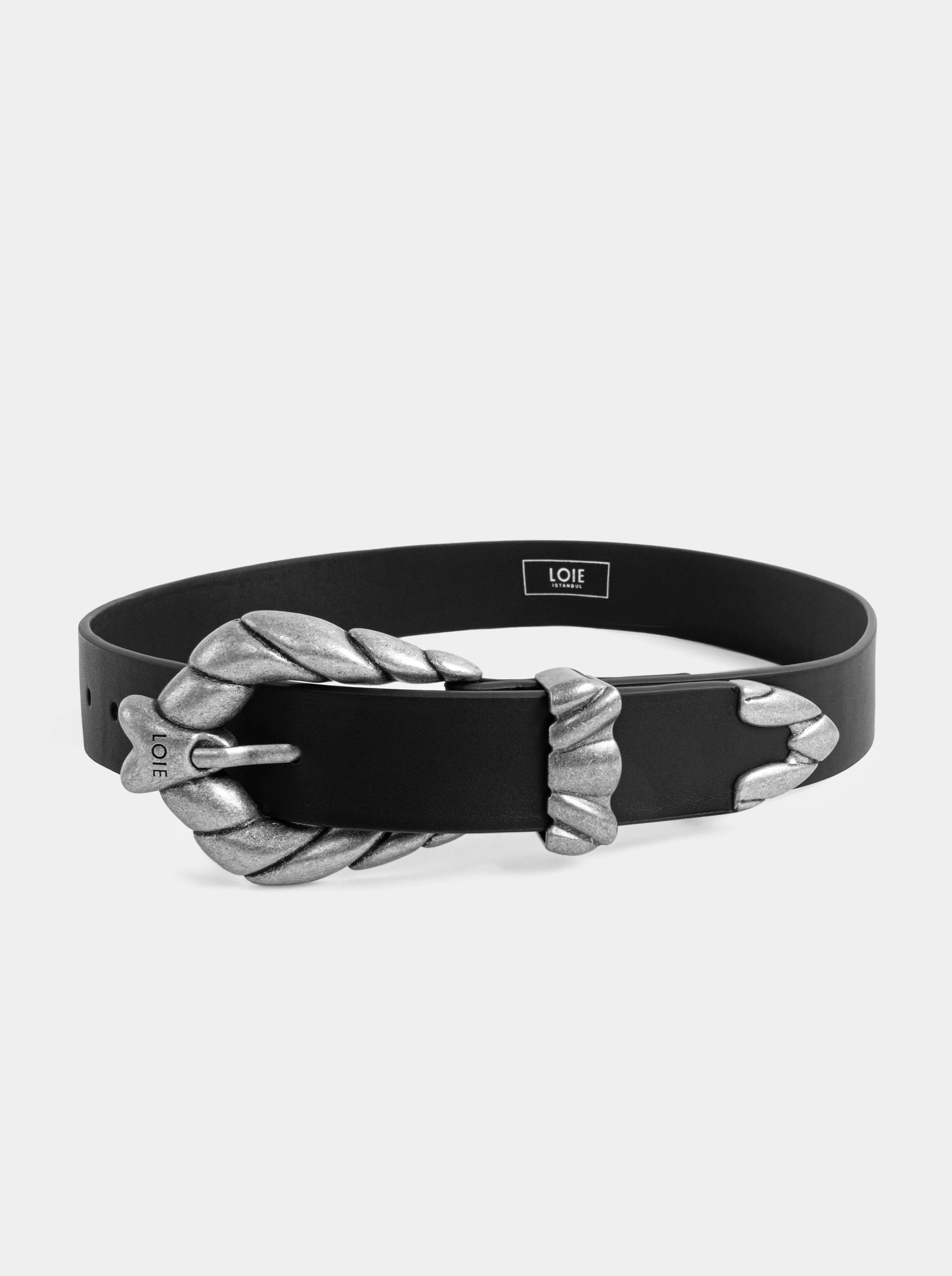 SOFIE BLACK LEATHER BELT