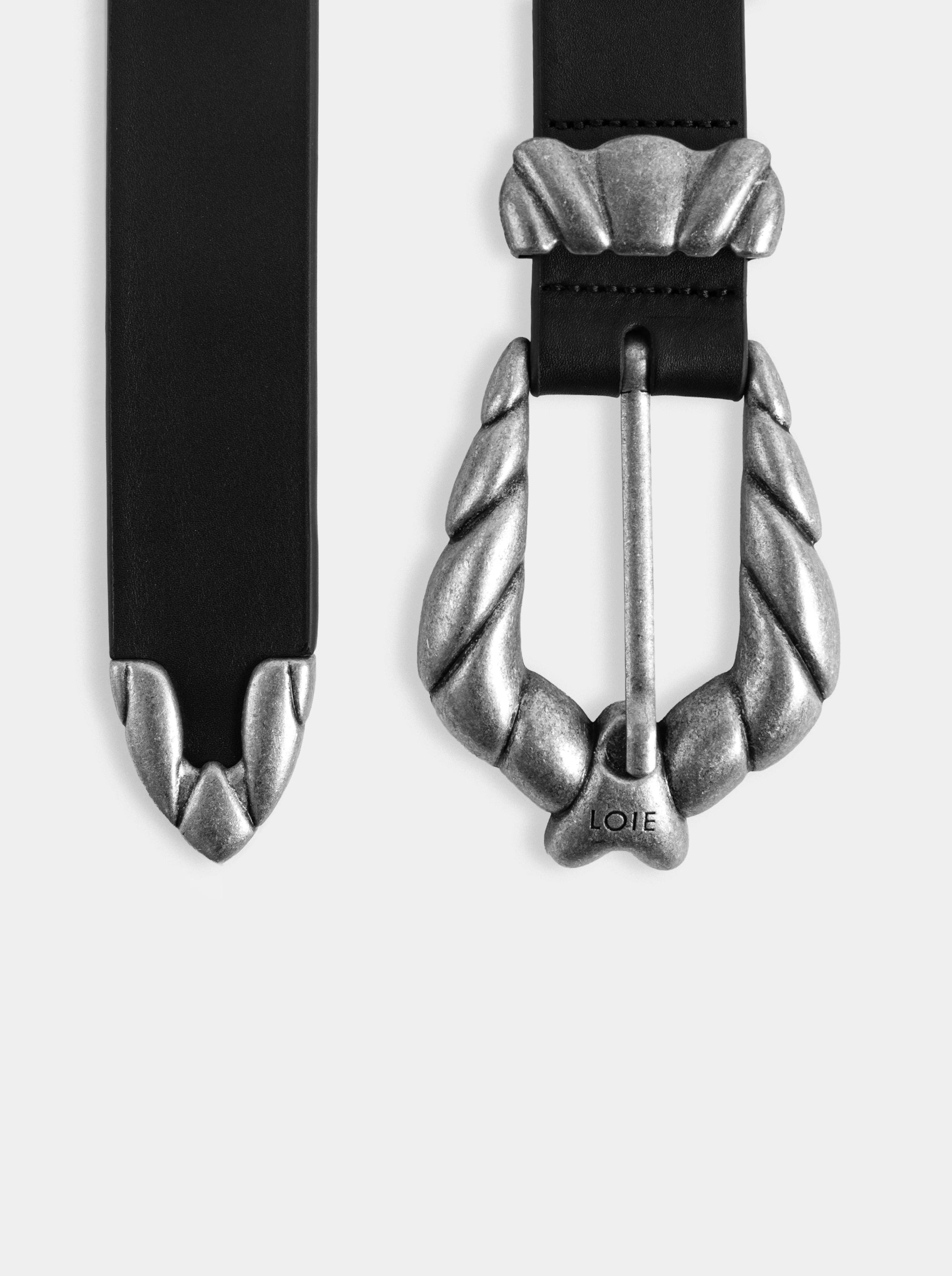 SOFIE BLACK LEATHER BELT