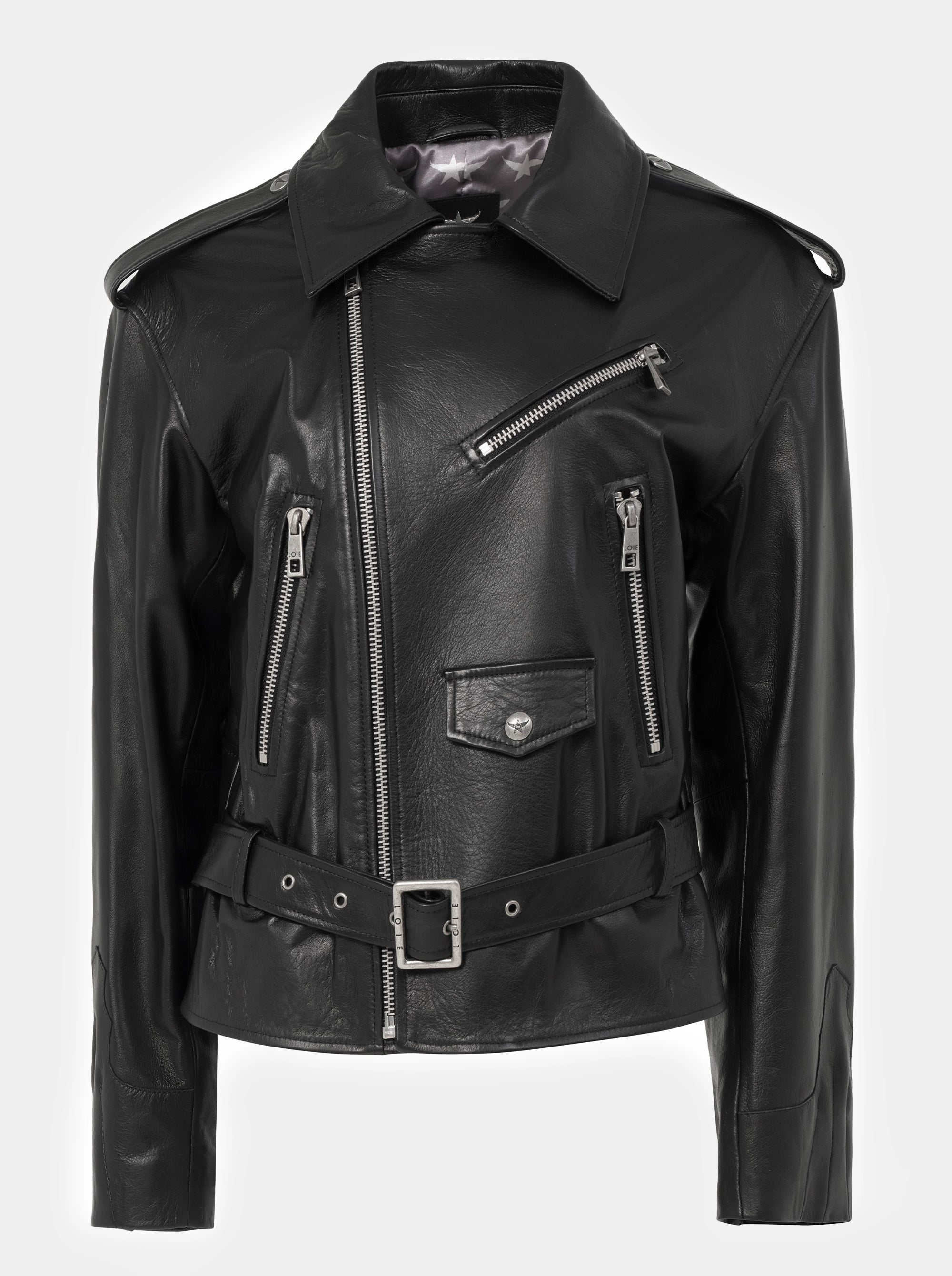 SPARK BLACK LEATHER JACKET