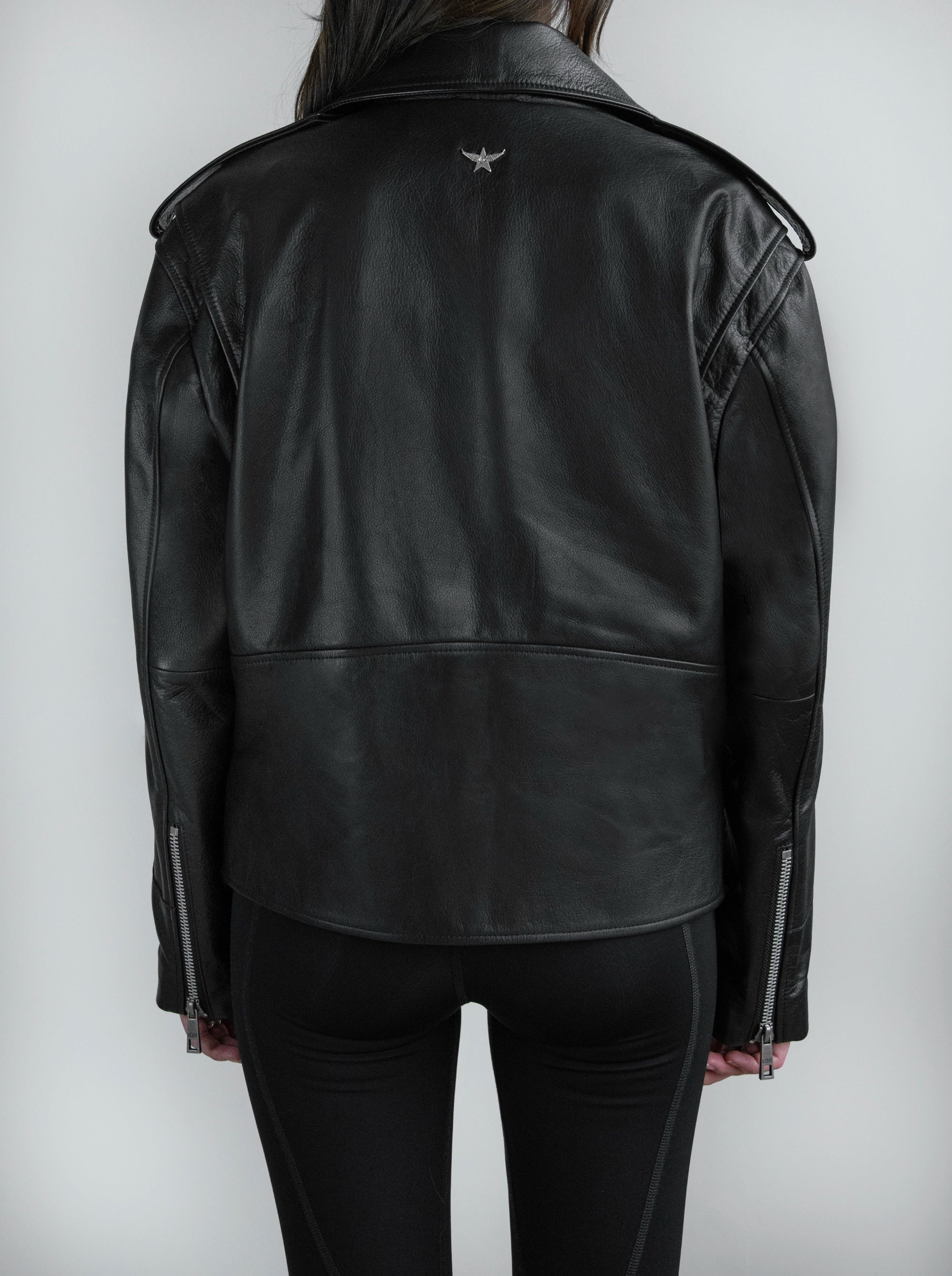 SPARK BLACK LEATHER JACKET