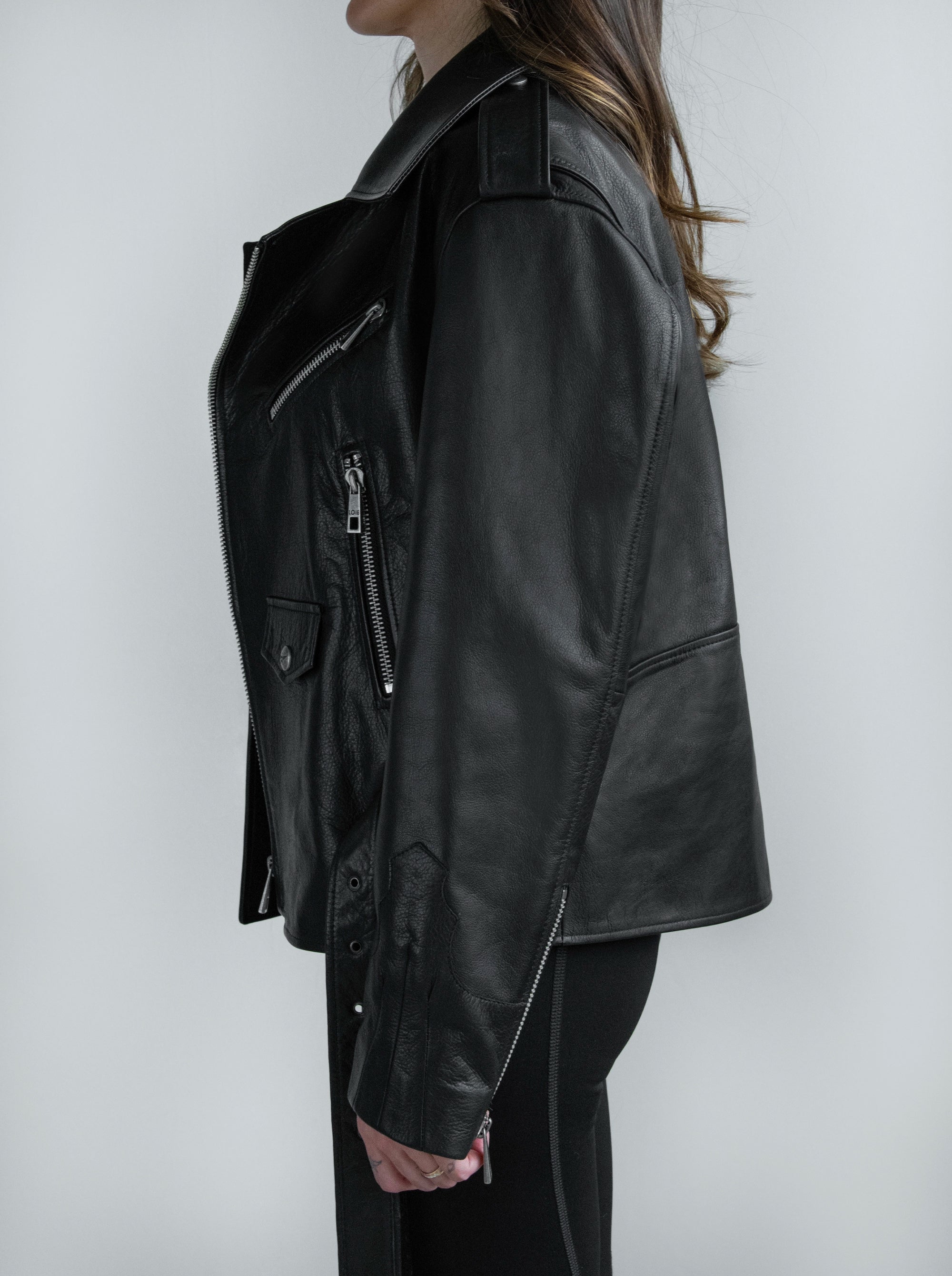 SPARK BLACK LEATHER JACKET