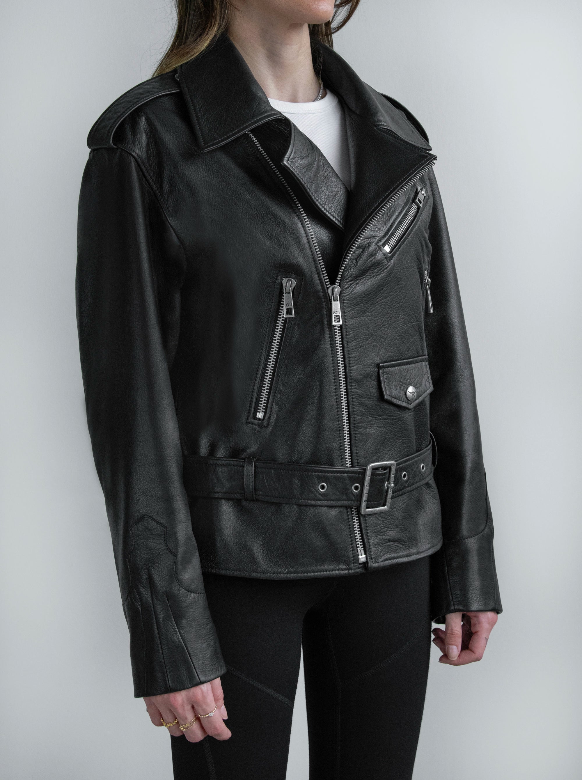 SPARK BLACK LEATHER JACKET