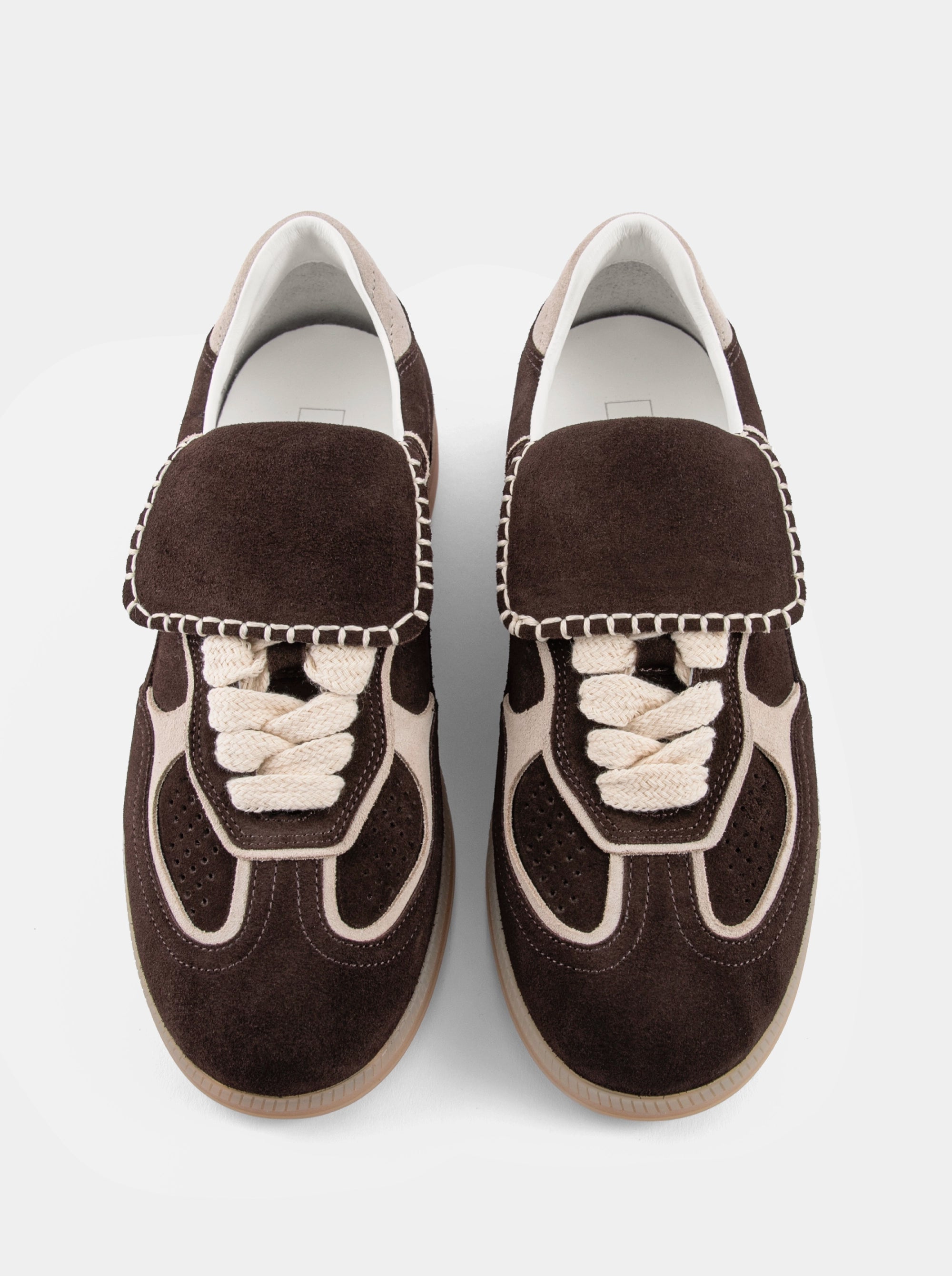 STELLA BROWN SUEDE SNEAKERS