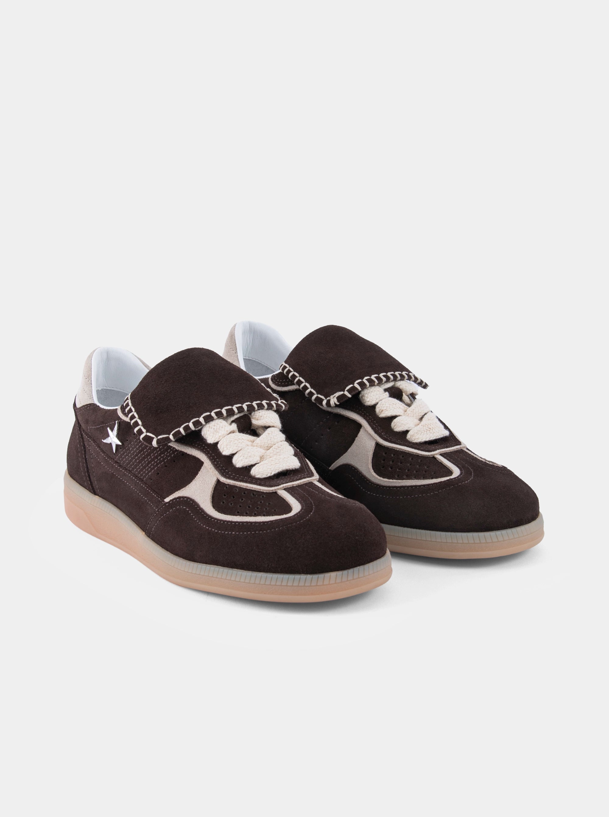 STELLA BROWN SUEDE SNEAKERS