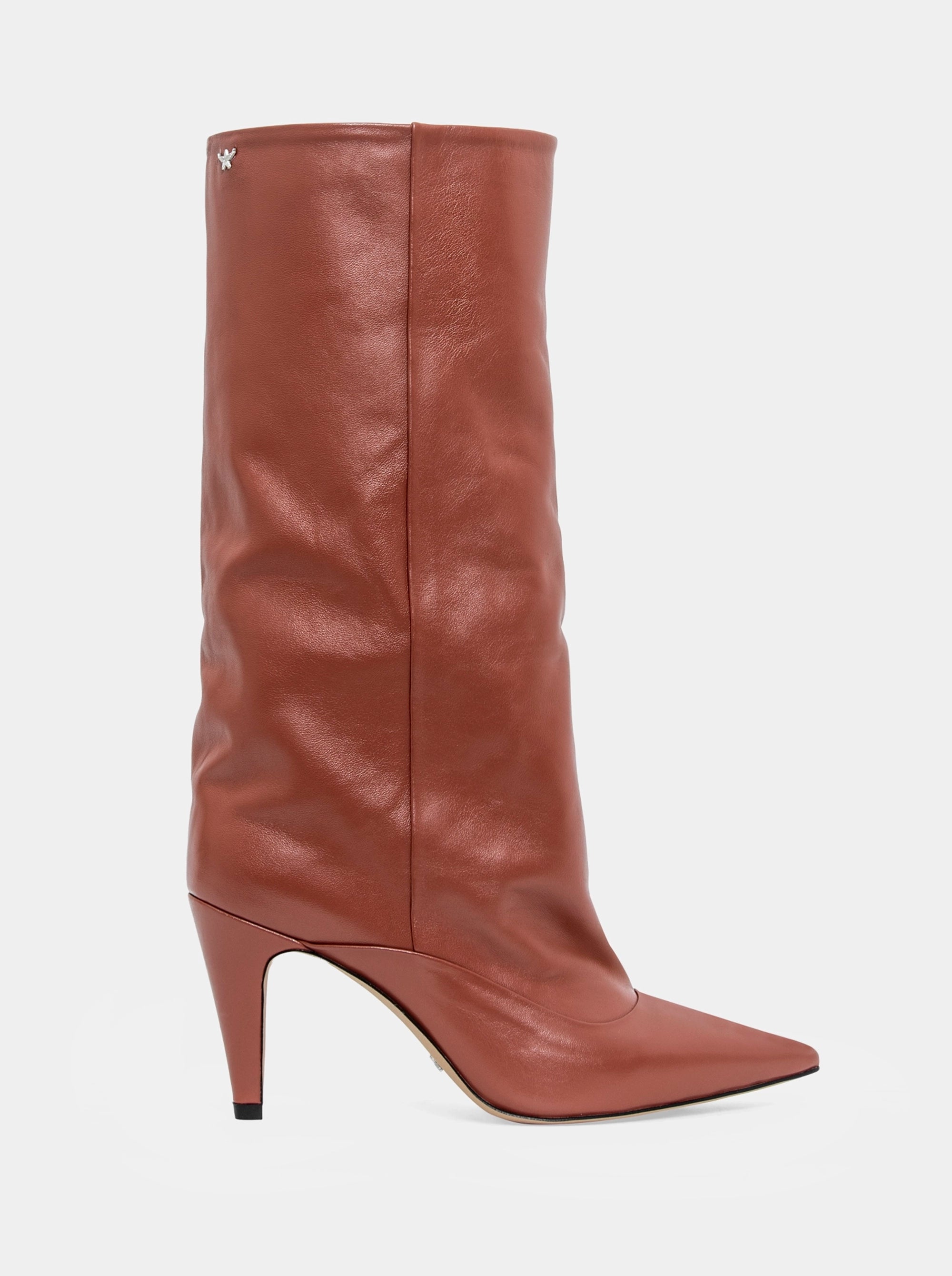 HAILEY TERRA COTTA LEATHER BOOTS
