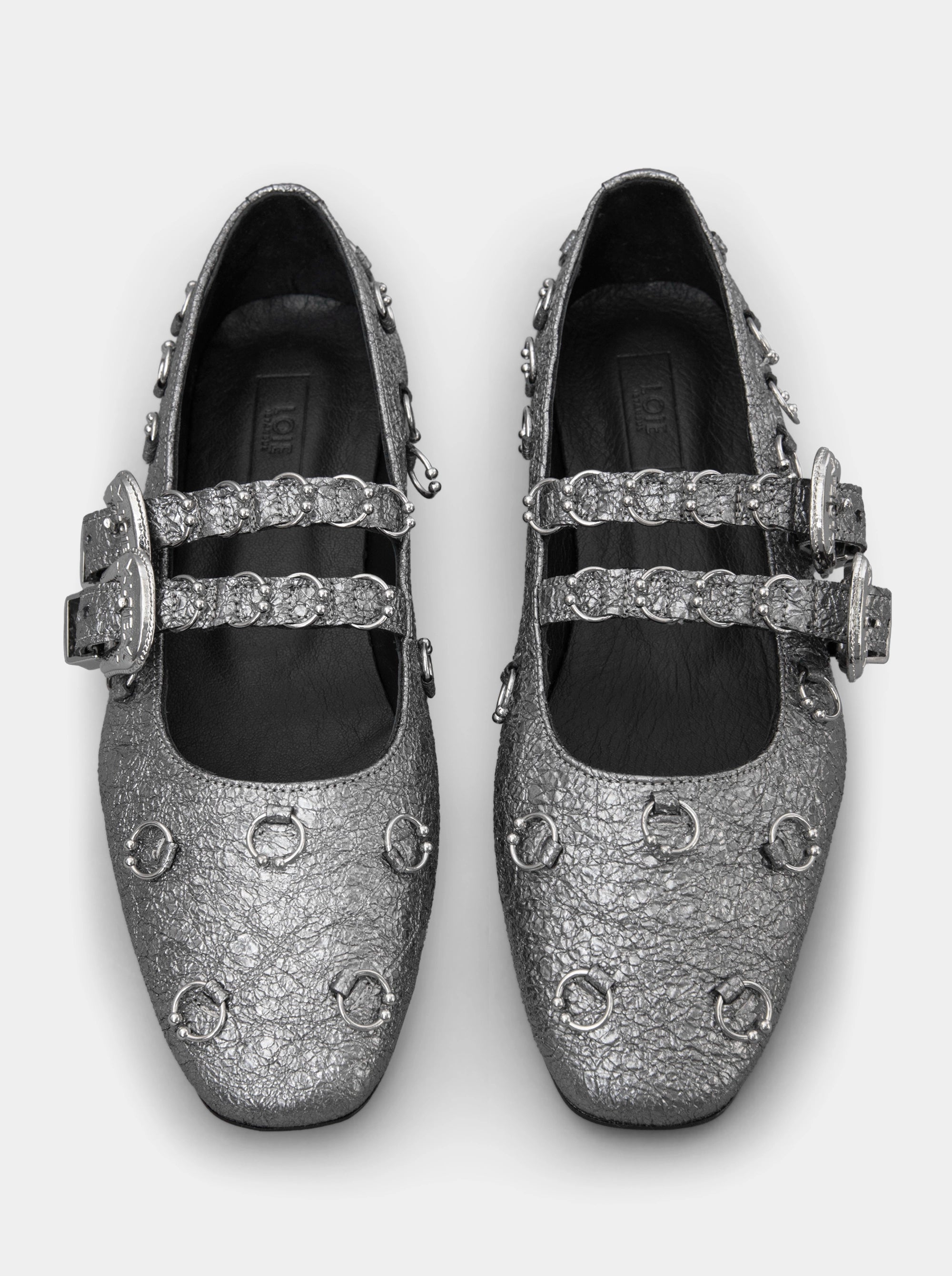 TOUCH ANTHRACITE BALLET FLATS