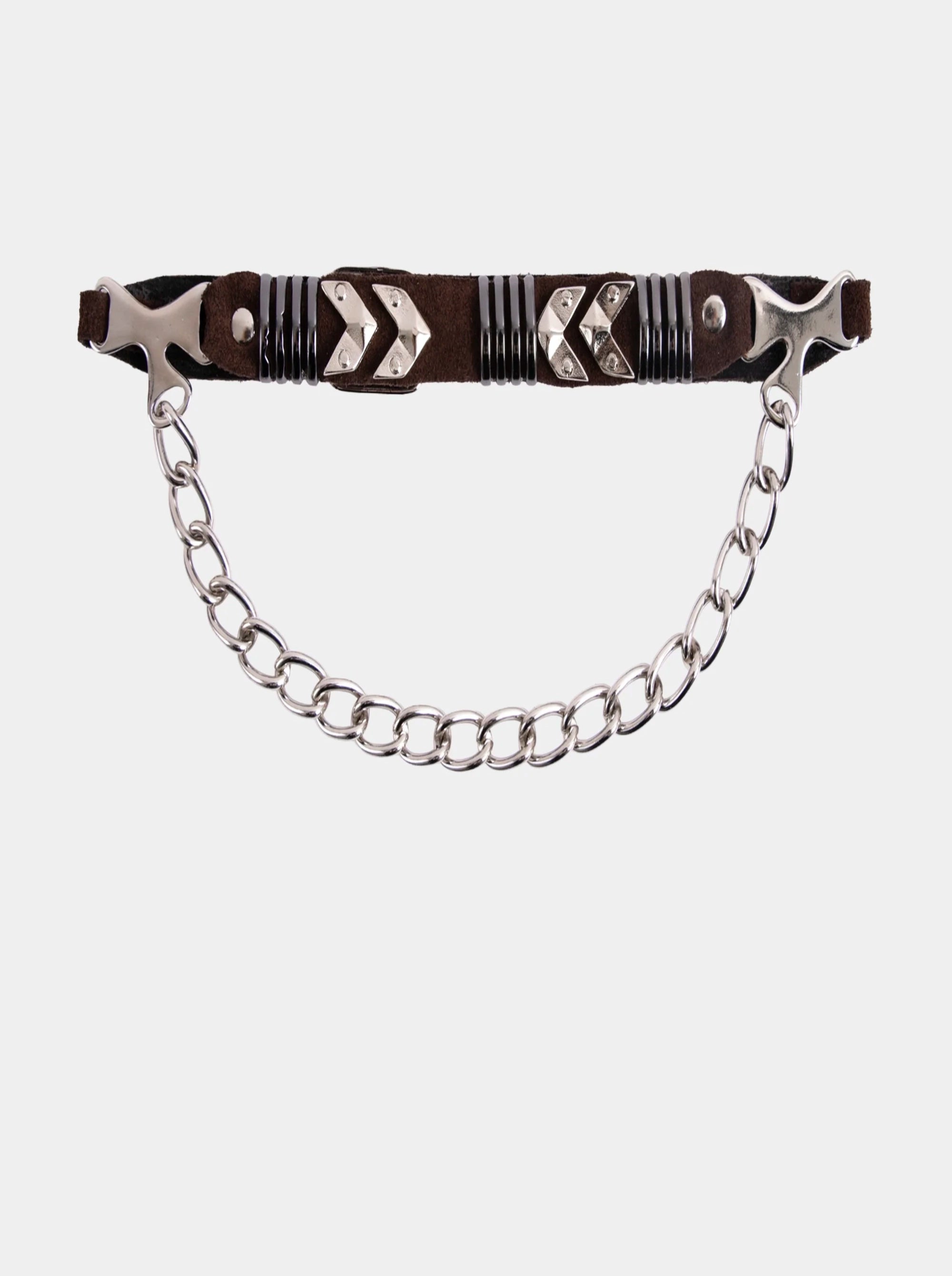 UNIQUE BROWN SUEDE BELT