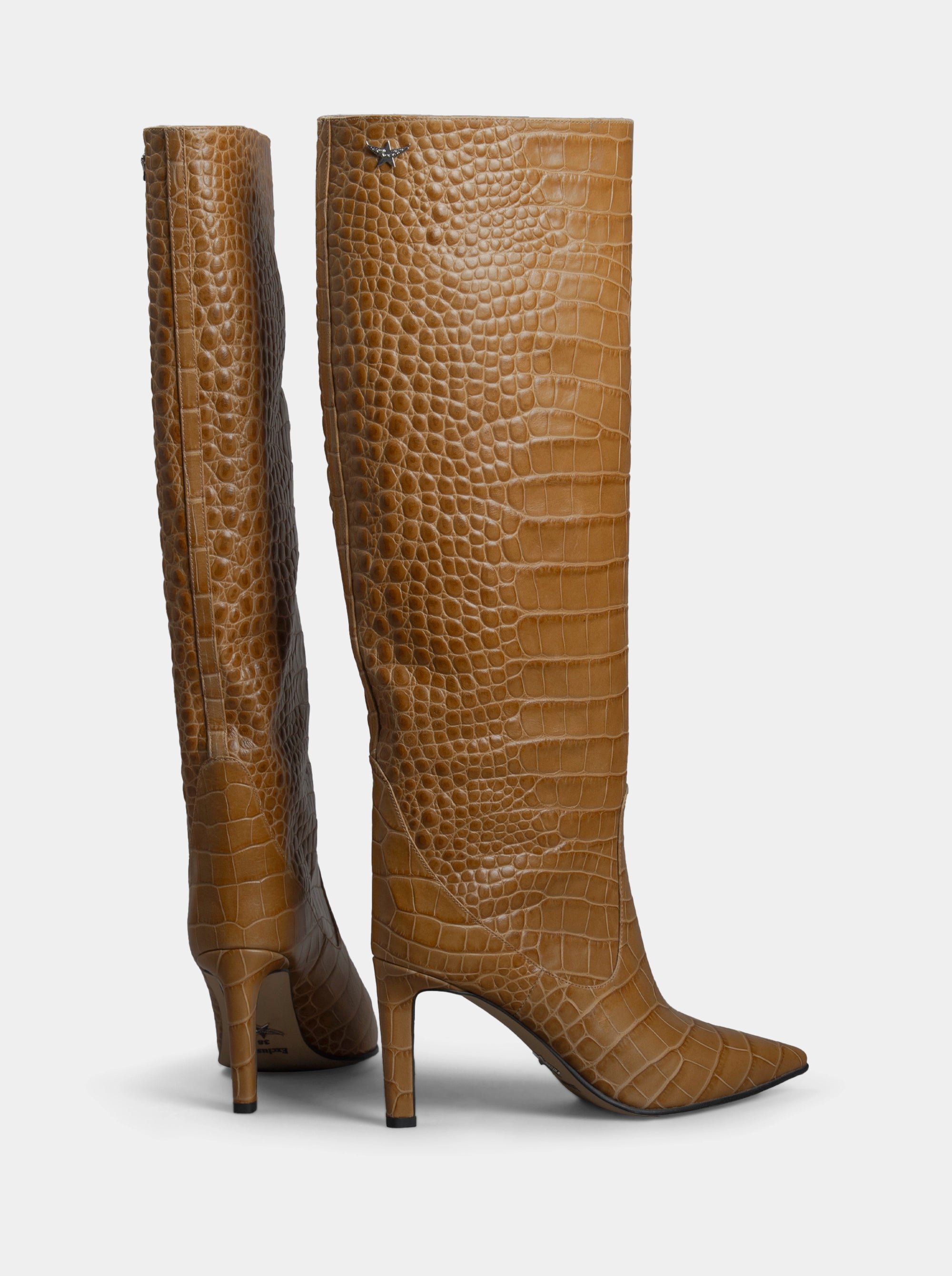 VISCA CAMEL CROCO BOOTS