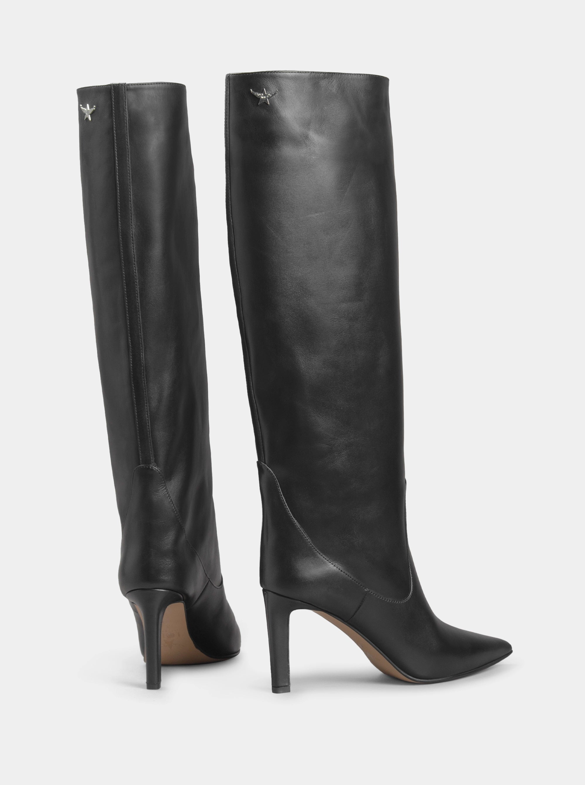 VISCA BLACK LEATHER BOOTS