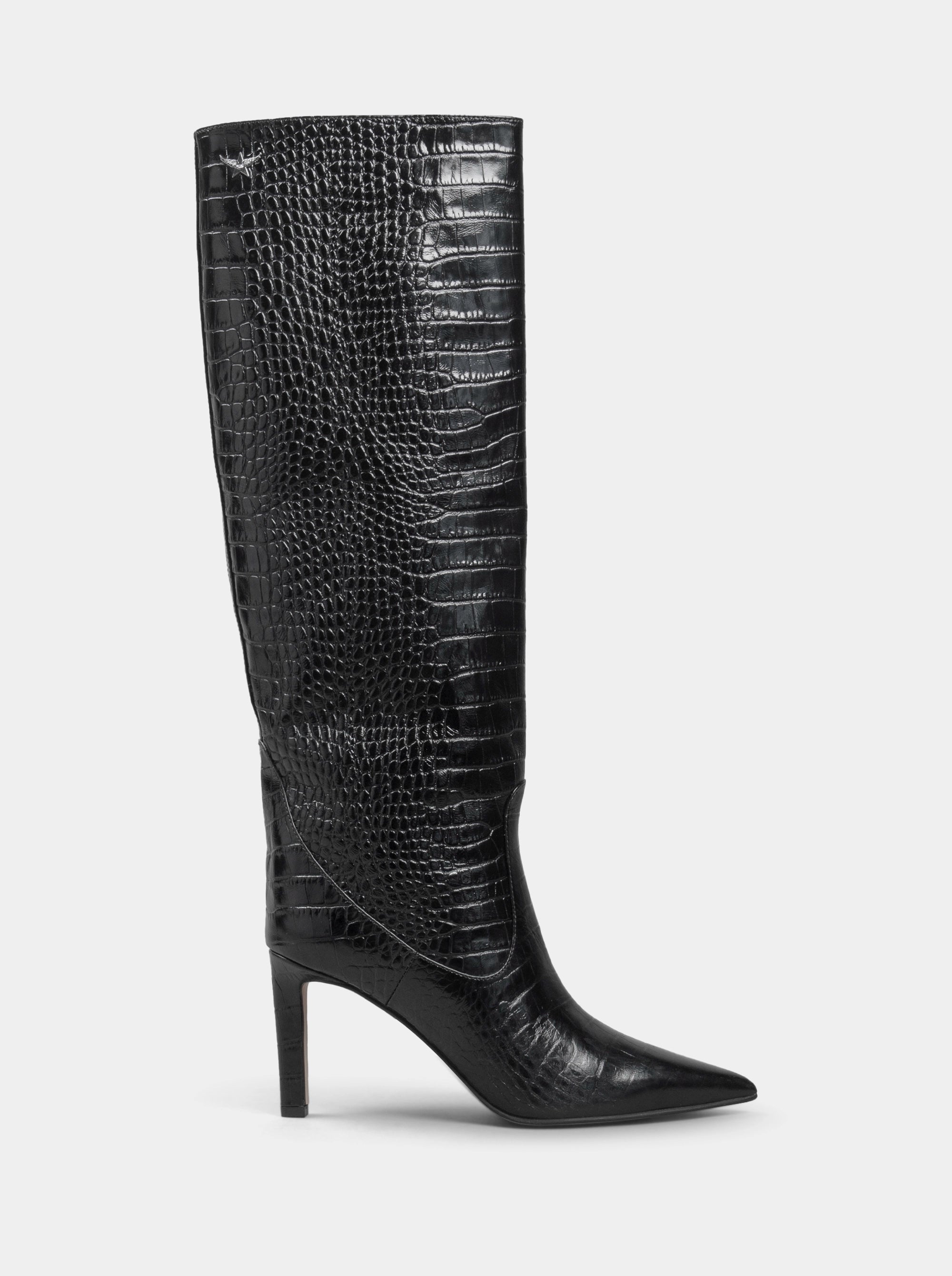 VISCA BLACK CROCO BOOTS