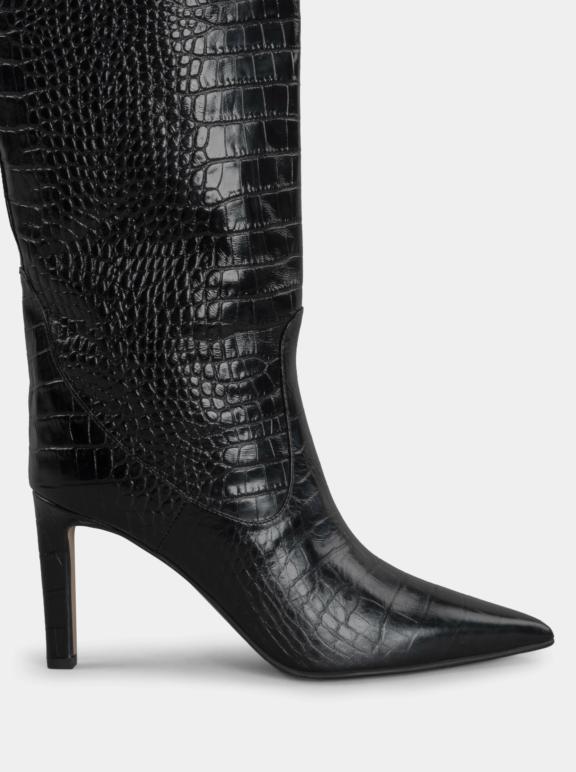 VISCA BLACK CROCO BOOTS