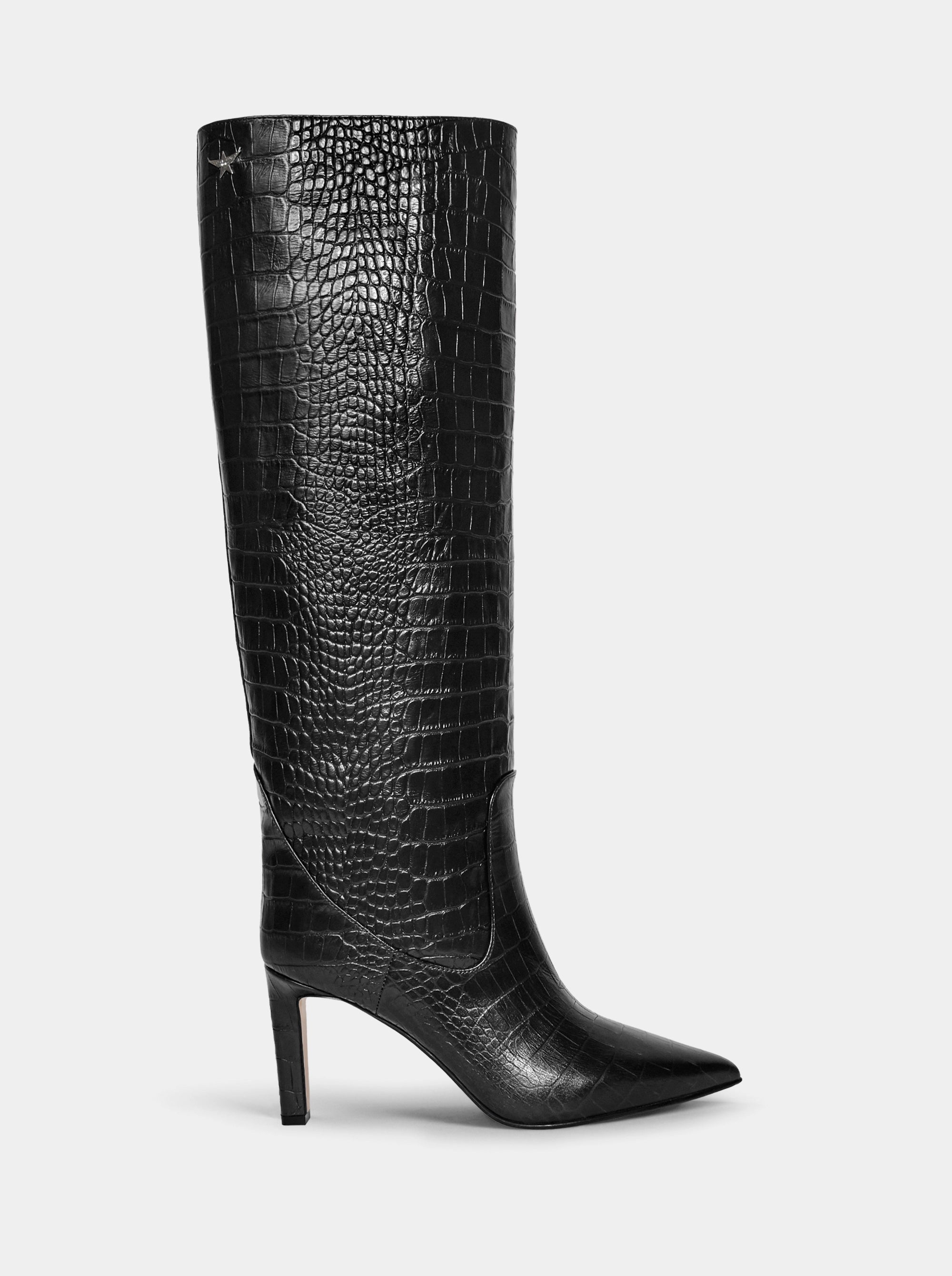 VISCA BLACK CROCO BOOTS