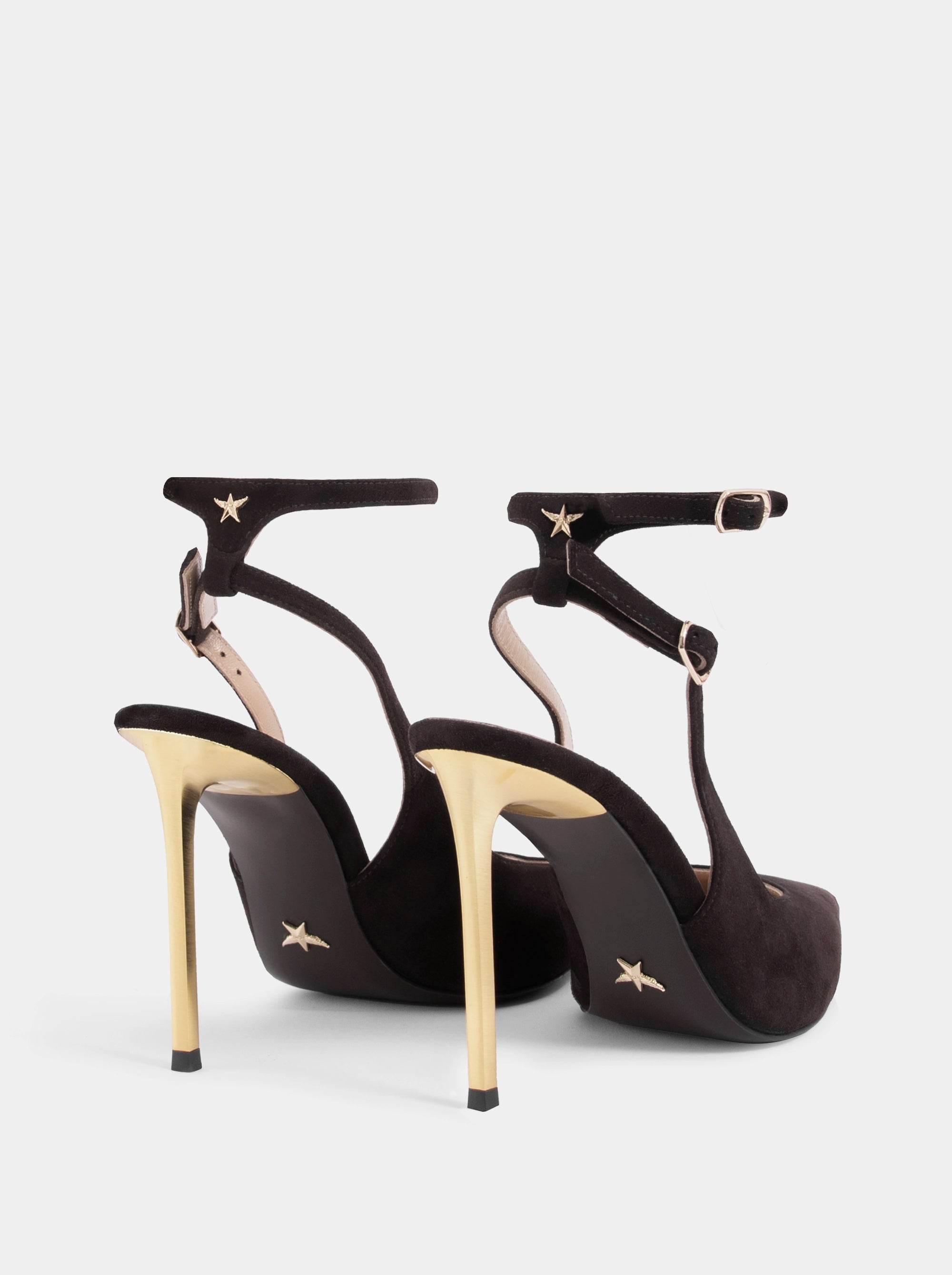 WANDA BROWN SUEDE PUMPS