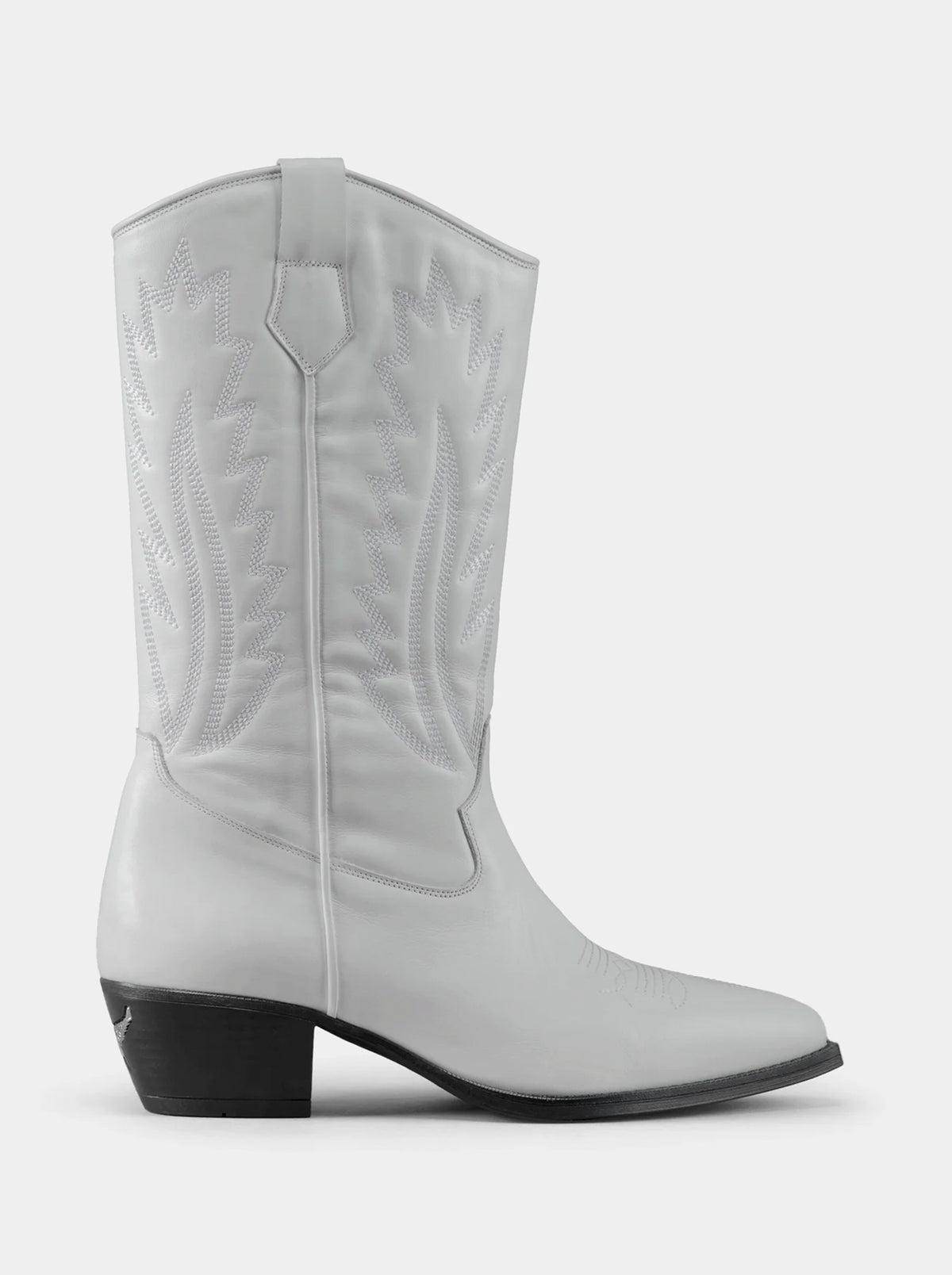 WEST MAS WHITE LEATHER BOOTS