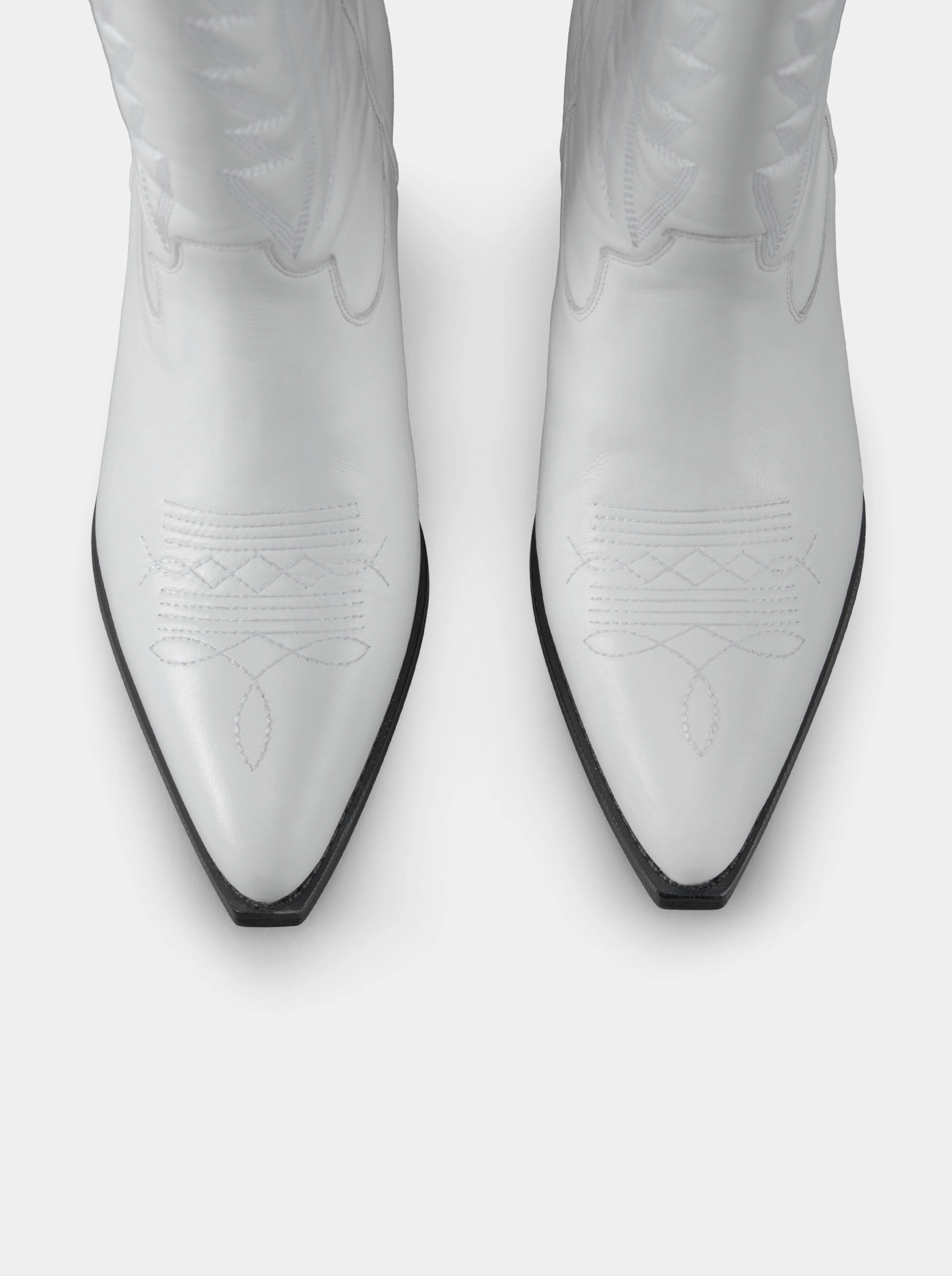 WEST MAS WHITE LEATHER BOOTS